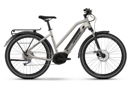 VTC Électrique Haibike Trekking 3 Mid Shimano Alivio 9V 500Wh 27.5'' Gris Clair 2023