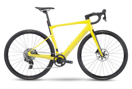 Vélo de Route Électrique BMC Roadmachine 01 AMP X Two Sram Rival XPLR eTap AXS 12V 360 Wh 700 mm Jaune Lime 2023