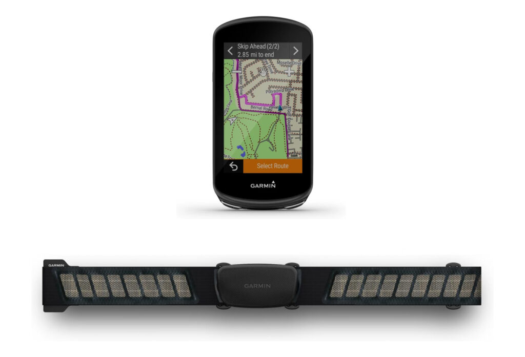 Pack Compteur GPS Garmin Edge 1030 Plus + Ceinture Cardiofréquencemètre Garmin HRM-Dual