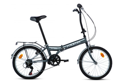 Vélo de ville pliant Moma Street 20'' Shimano 6V Noir