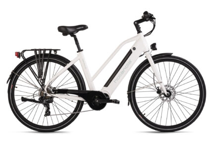 Vélo électrique femme 28 Hollandia Mantova blanc