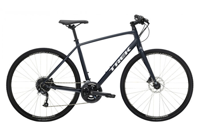 Vélo Fitness Trek FX 2 Disc Shimano Acera/Altus 9V 700 mm Bleu Nautical Navy 2023