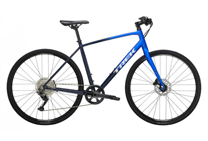 Vélo Fitness Trek FX 3 Disc Shimano Deore 10V 700 mm Bleu Fade 2023