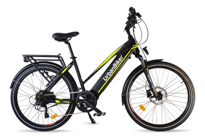 Vélo Electrique Urbanbiker VTC Viena Jaune 960Wh (48v 20Ah)