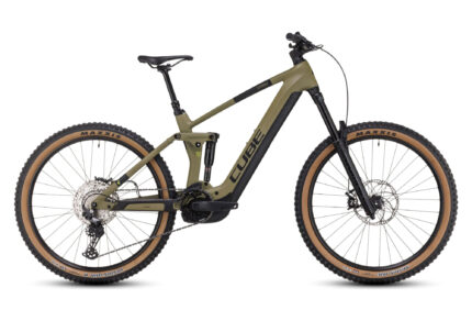 VTT Électrique Tout-Suspendu Cube Stereo Hybrid 160 HPC Race 750 27.5 Shimano Deore 12V 750 Wh 27.5'' Vert Olive 2023